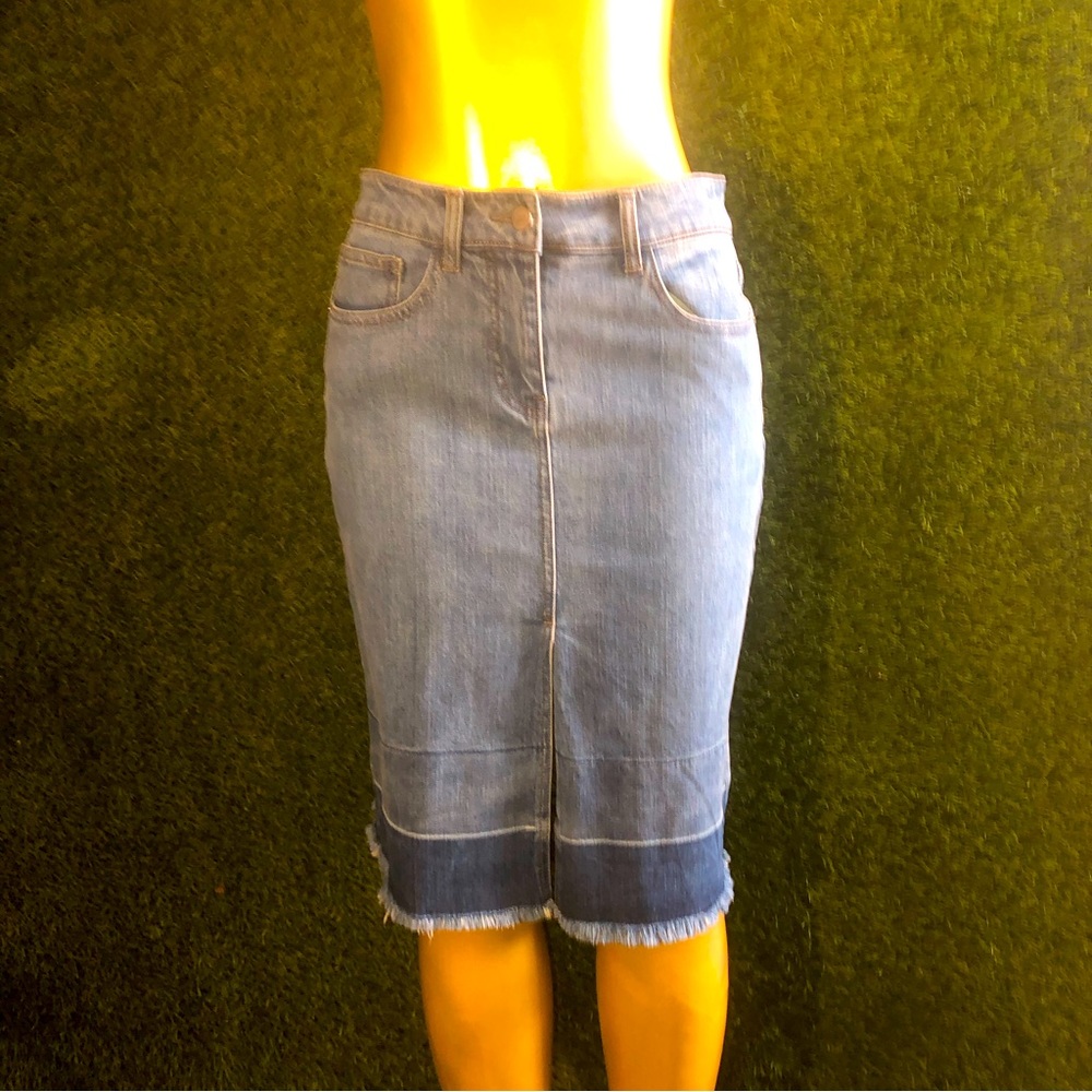 Denim skirt midi length